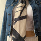 Cravate & 28 Daim artificiel beige et noir