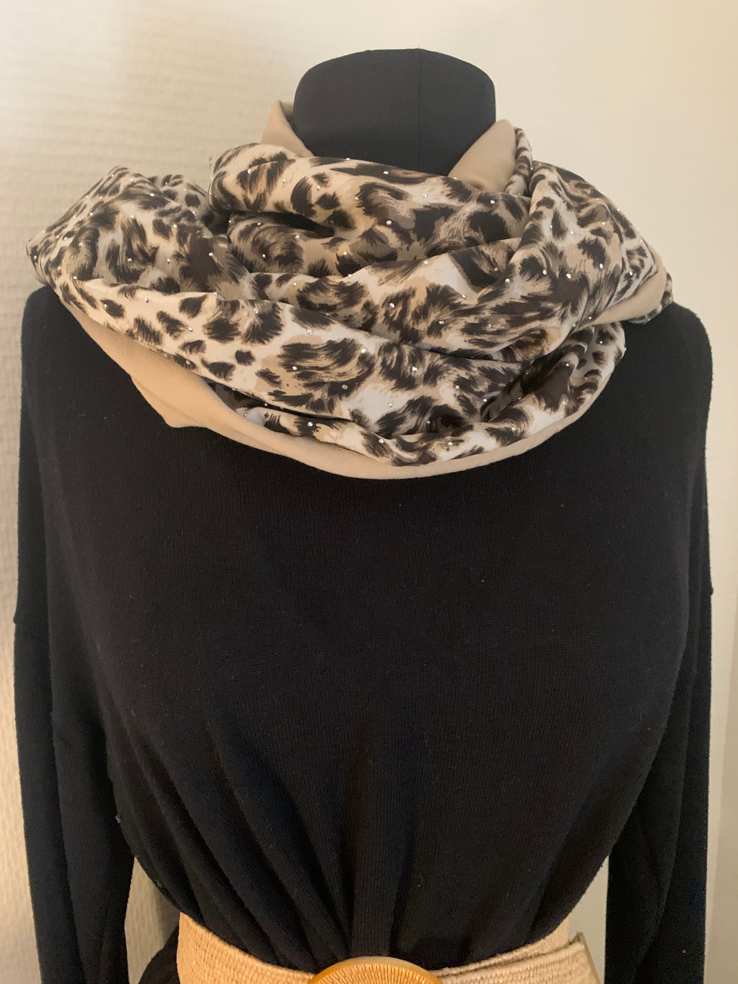 Sauvage Double snood voile RÉVERSIBLE MODELE UNIQUE