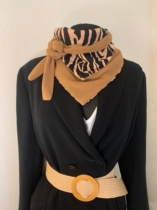 Mimi 16 Foulard forme bandana réversible polaire