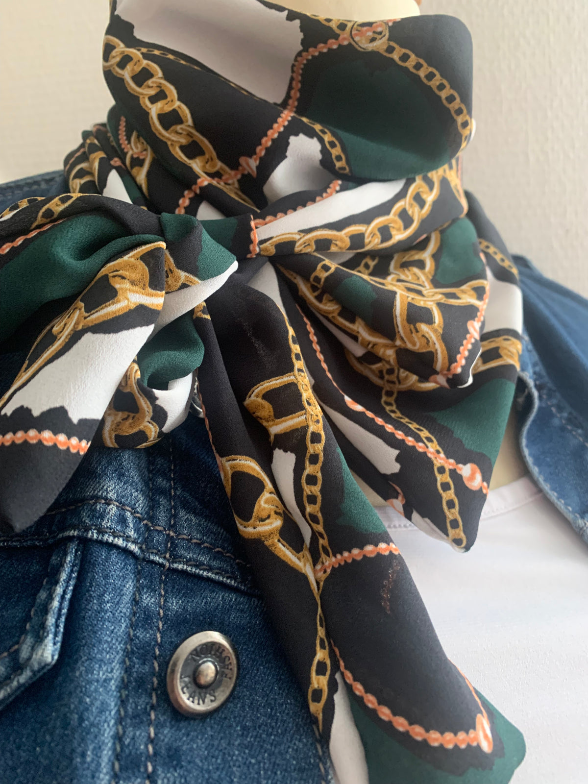 Mimi 30 Hermous Satin de coton vert Modéle UNIQUE