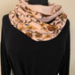 Radieuse Foulard  double tour de cou en viscose fleuri et uni