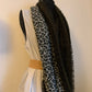 Plume kaki Double tour de cou voile et fausse fourrure