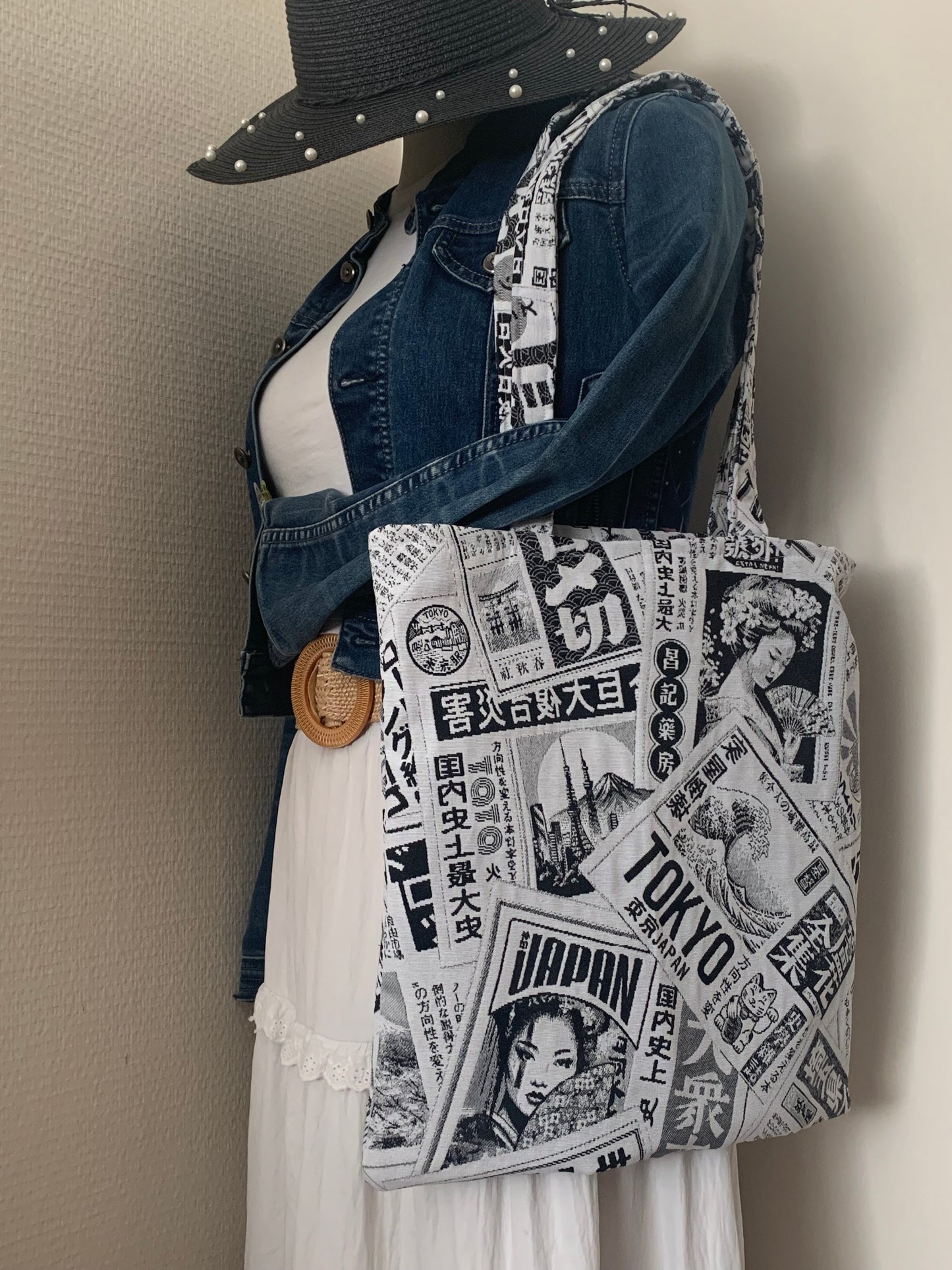 Tote Bag Voyage en Asie.        Modéle UNIQUE