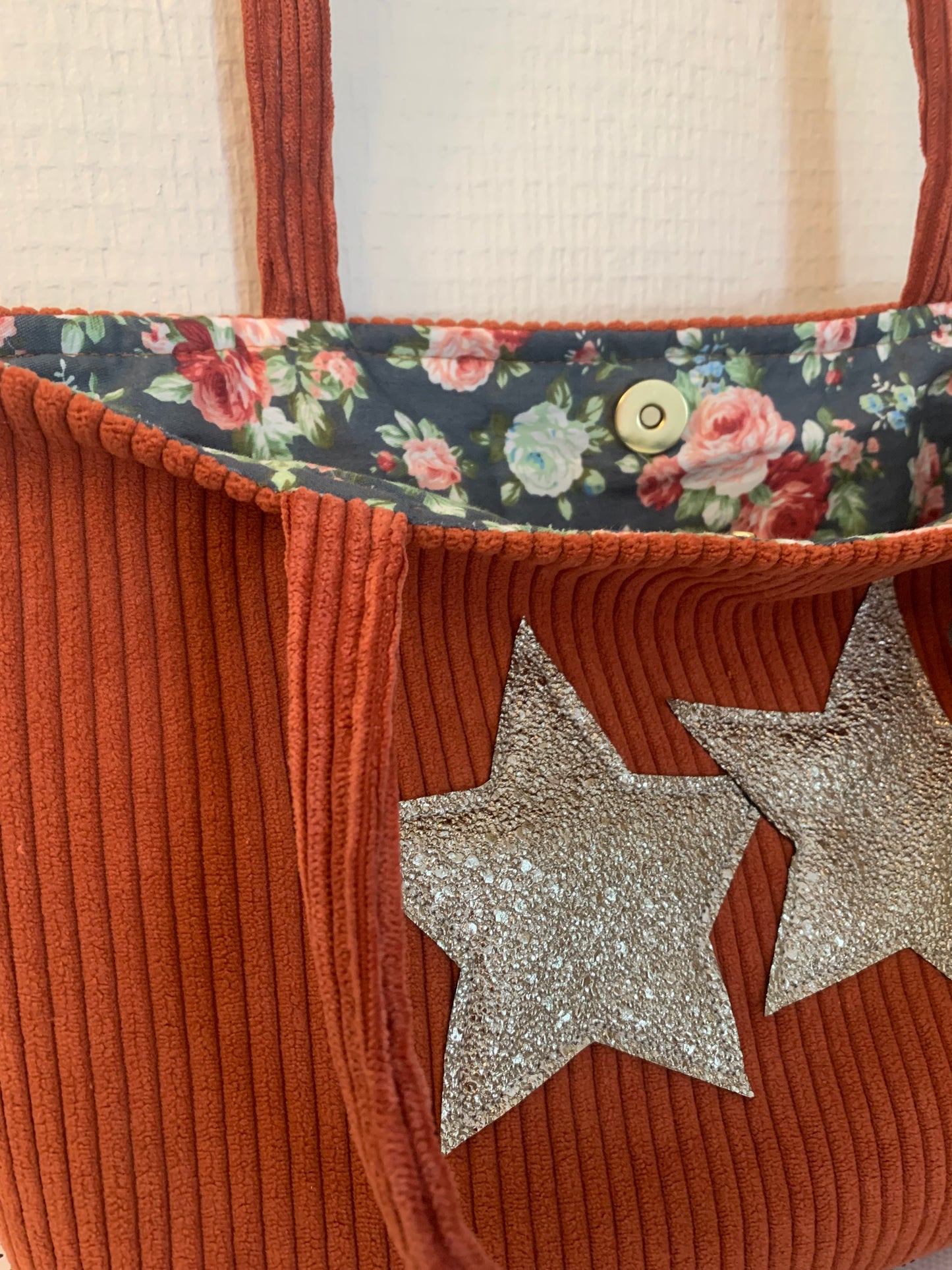 Twin #1 sac cabas velours  MODELE UNIQUE