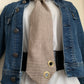 Cravate & 26 pied de poule marron & Custom oeillets dorés