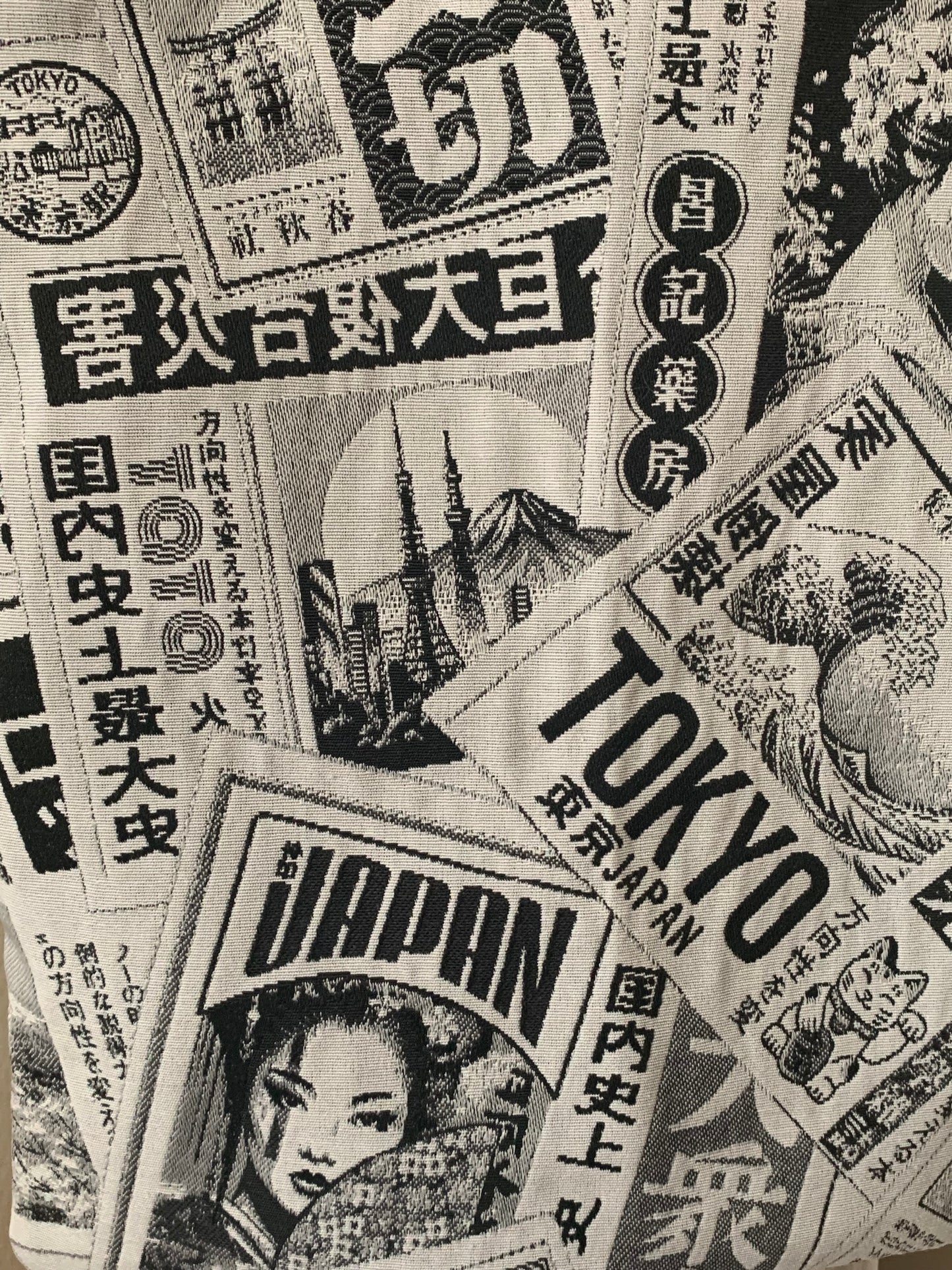 Tote Bag Voyage en Asie.        Modéle UNIQUE