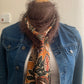 Mimi 31 Foulard façon bandana RÉVERSIBLE fausse fourrure et viscose