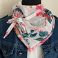 MIMI 10 Foulard façon bandana à lanières en voile