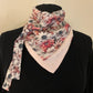 Mimi 24 Foulard façon bandana viscose et double gaze pointes dotées