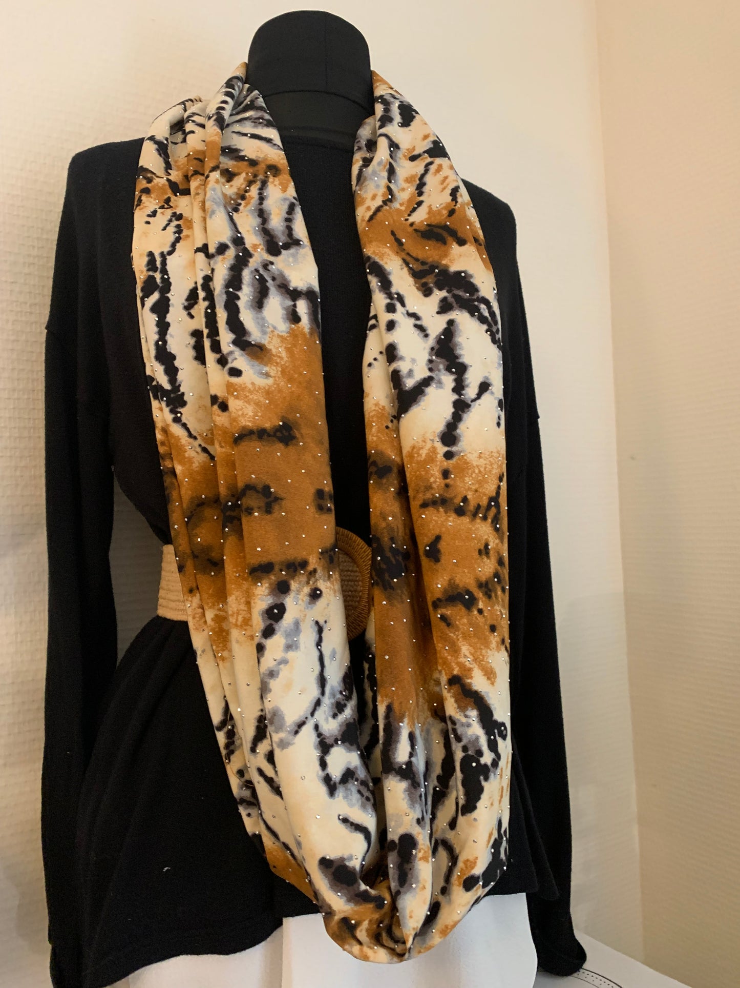 Savane Double snood satin de coton pailleté