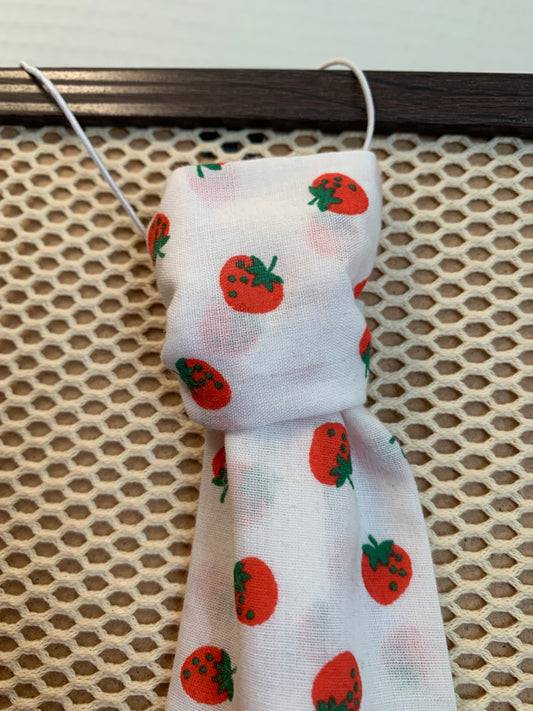 Cravate Lolita &3 Coton fraise