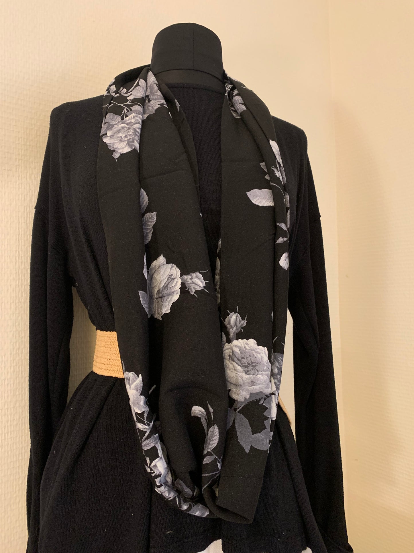 Grand gris  Double snood en viscose