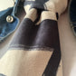 Cravate & 28 Daim artificiel beige et noir