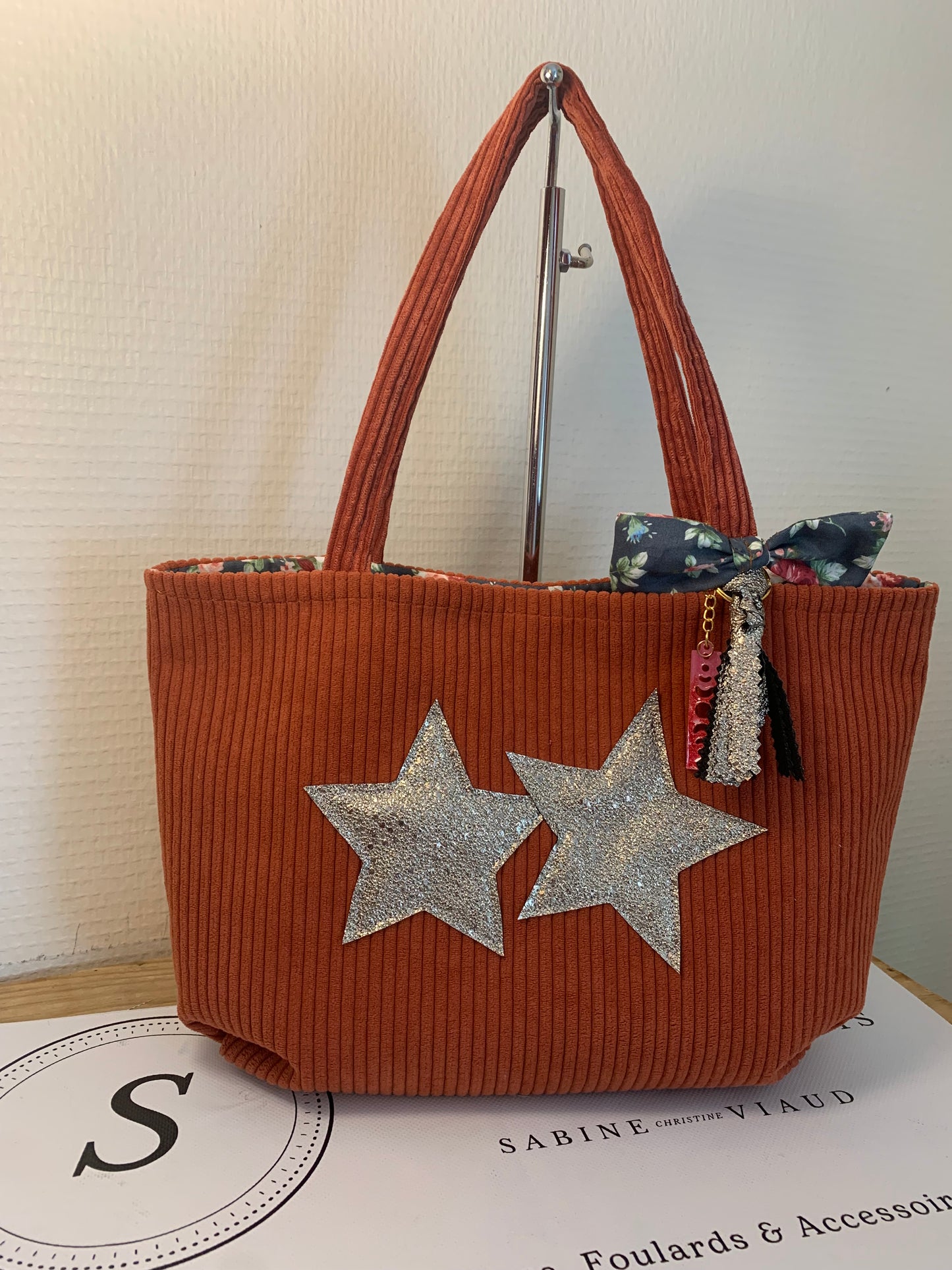 Twin #1 sac cabas velours  MODELE UNIQUE