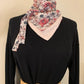 Mimi 24 Foulard façon bandana viscose et double gaze pointes dotées