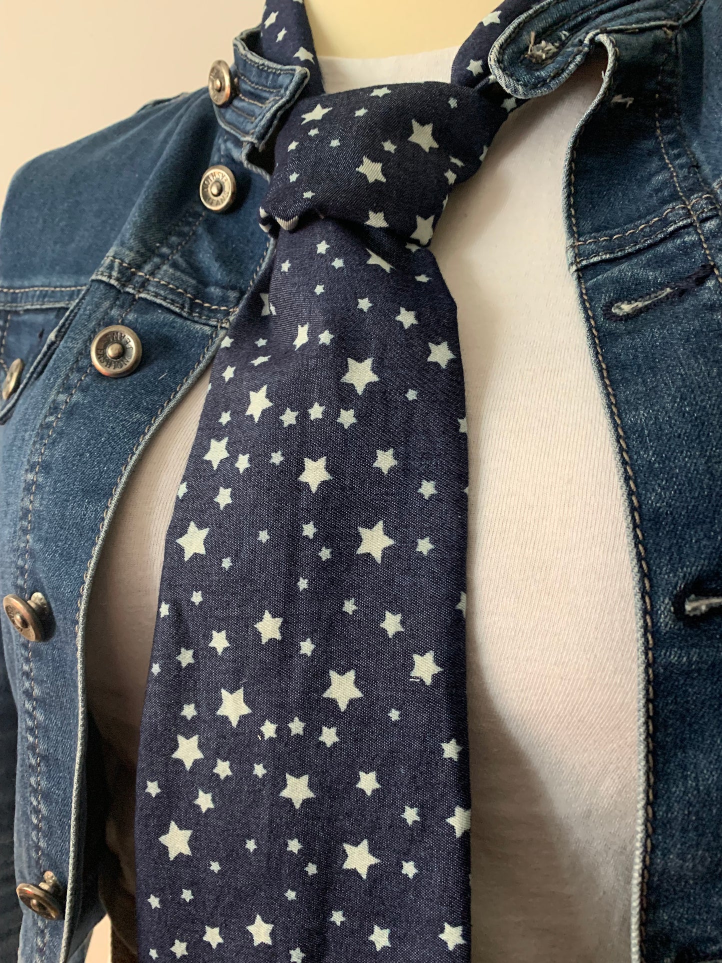 Cravate &31 Coton effet jeans