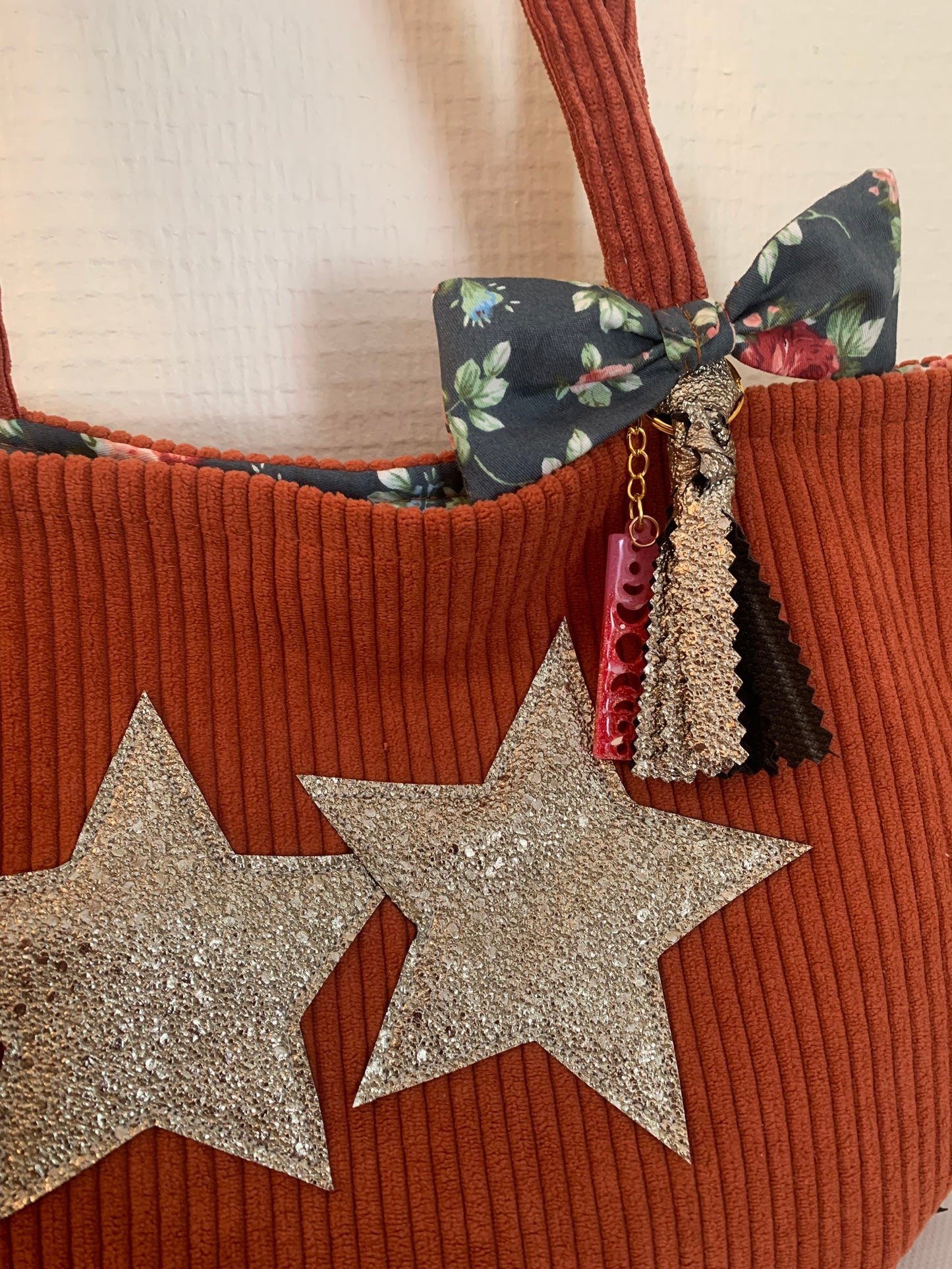 Twin #1 sac cabas velours  MODELE UNIQUE