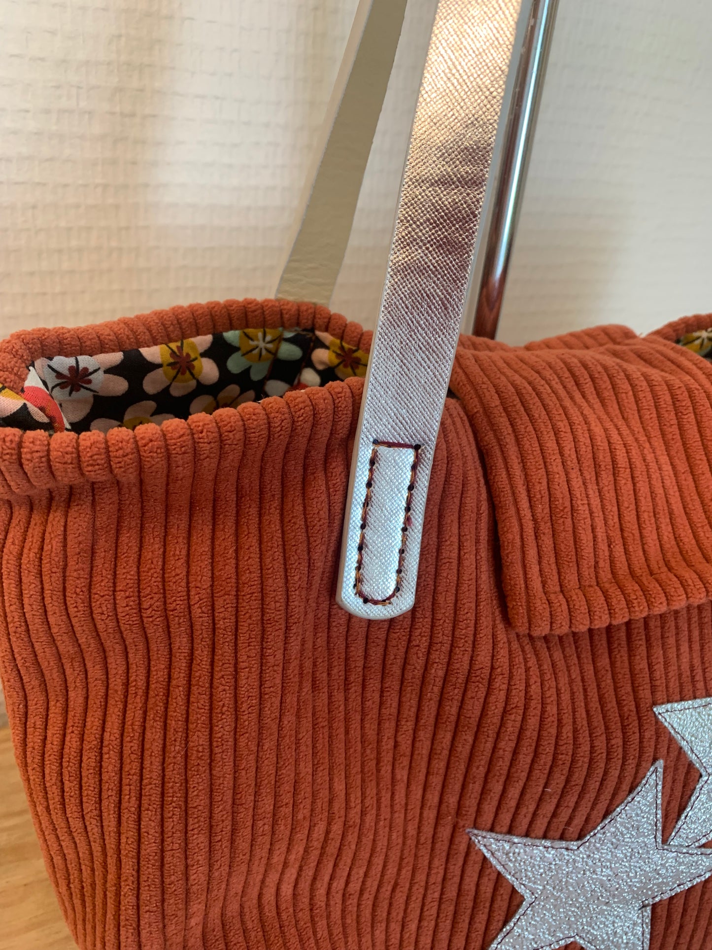 Twin#2 sac cabas velours MODELE UNIQUE