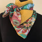 Mimi 22 Foulard façon bandana voile et double gaze MODÈLE  UNIQUE