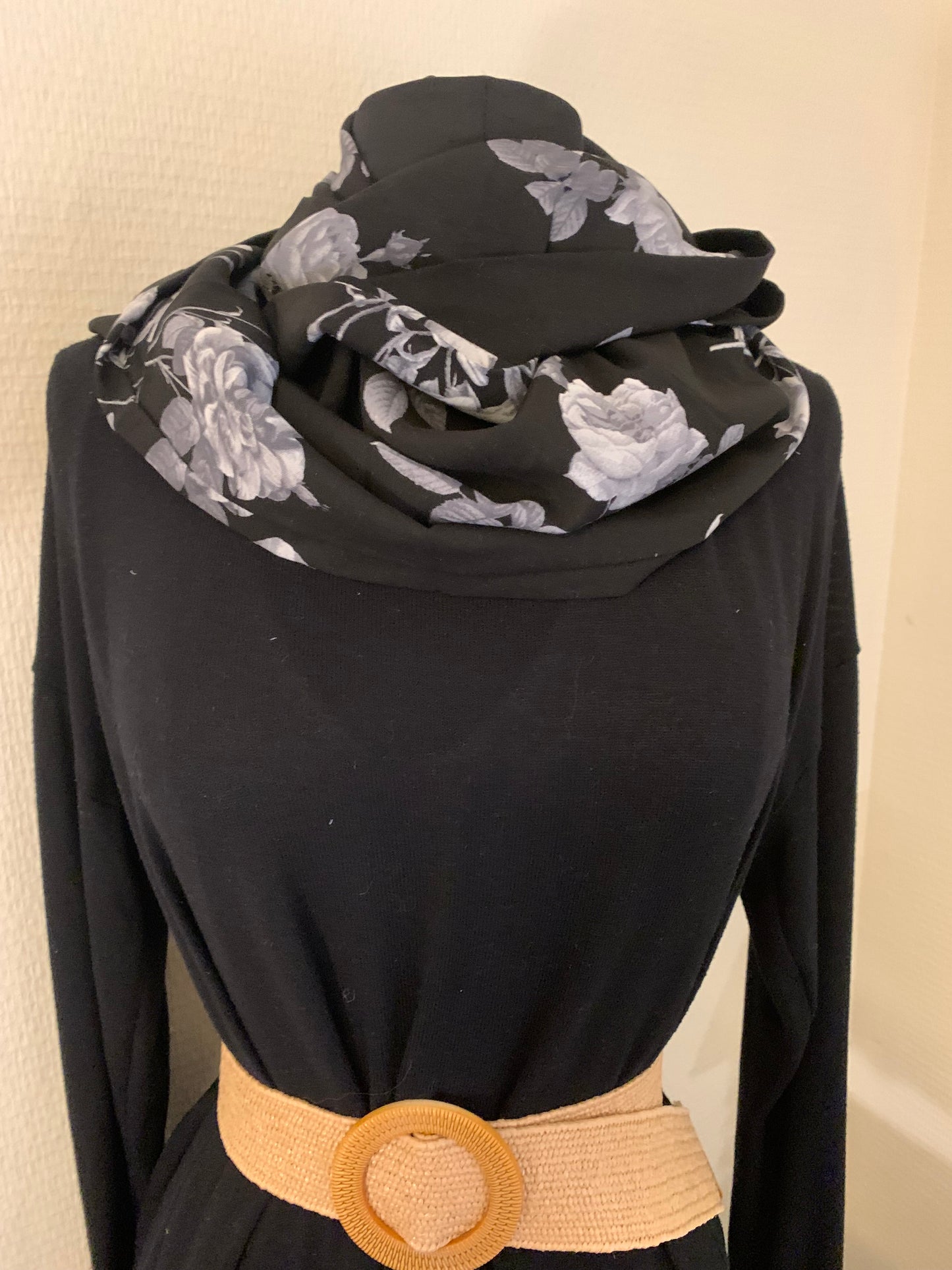 Grand gris  Double snood en viscose