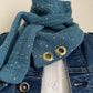 Triangle &2 foulard triangle double gaze Custom oeillet doré