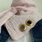 Triangle &3 foulard triangle en double gaze custom oeillet doré