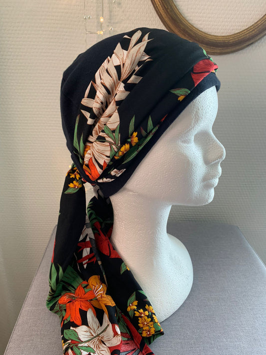 Sublimant 38.N  Ensemble bonnet de chimiothérapie/ Alopécie et son foulard