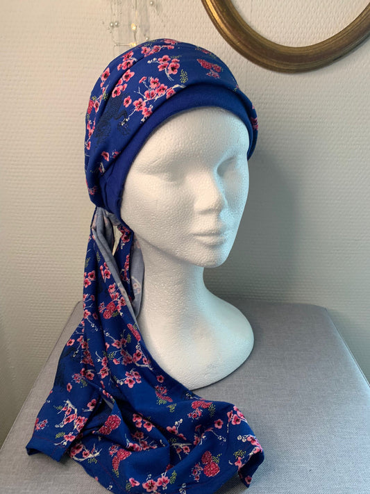 Sublimant 37.B  Ensemble Bonnet de chimiothérapie / Alopécie et son foulard