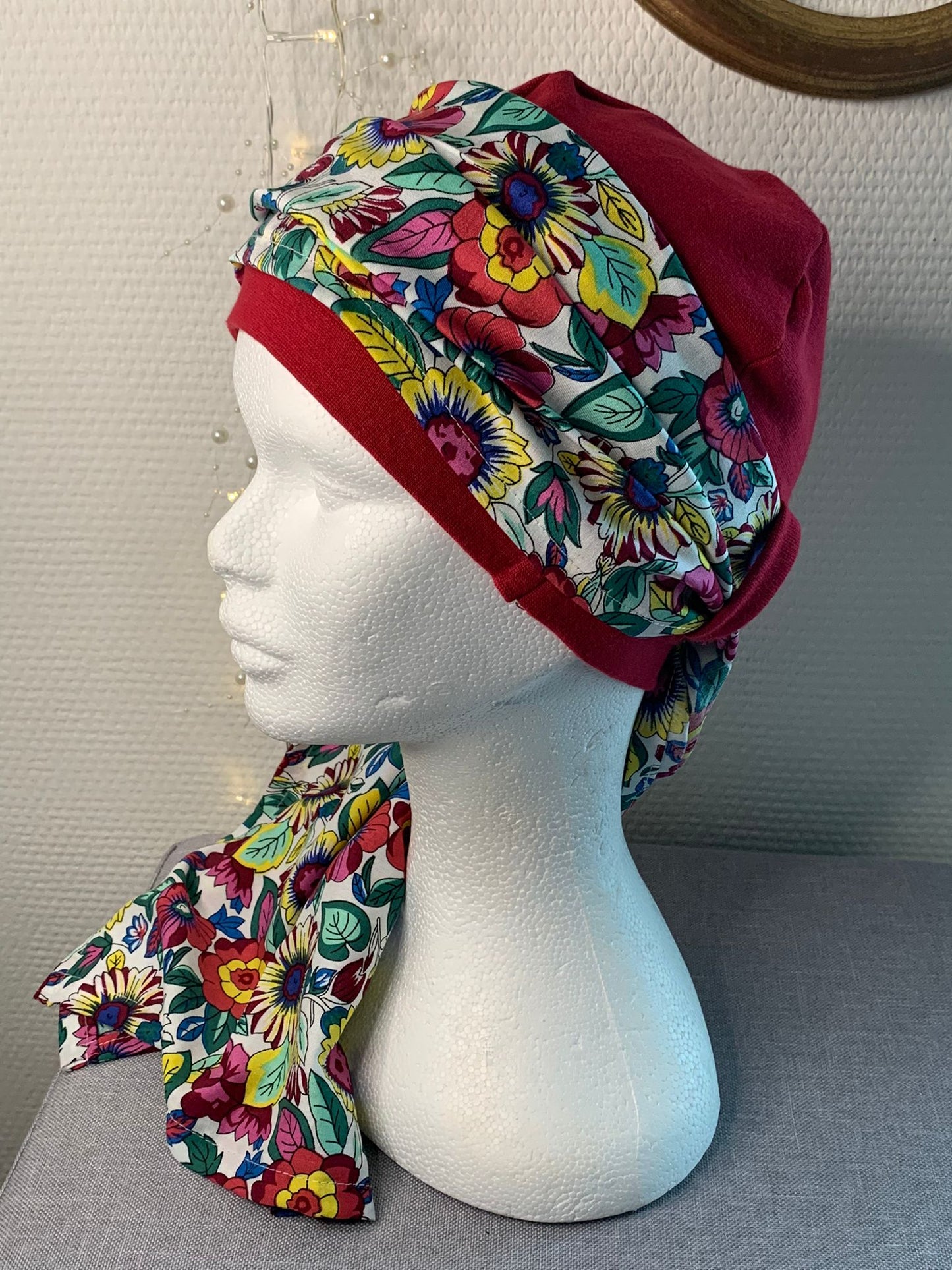 Sublimant 40.G Ensemble bonnet de chimiothérapie/Alopécie et son foulard