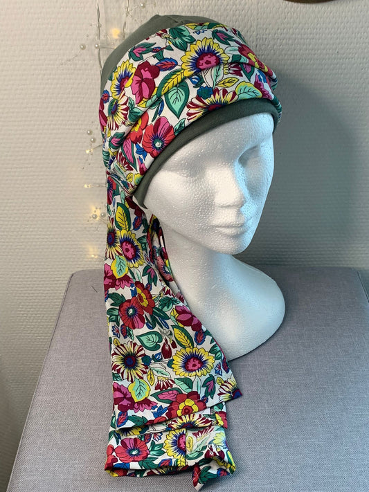 Sublimant 40.V Ensemble bonnet de chimiothérapie/ Alopécie et son foulard