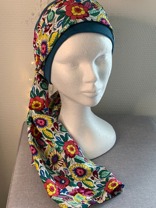 Sublimant 40.B Ensemble bonnet de chimiothérapie/ Alopécie et son foulard