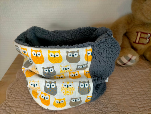 Coucou Hibou gris  Snood enfant 3 ans et +
