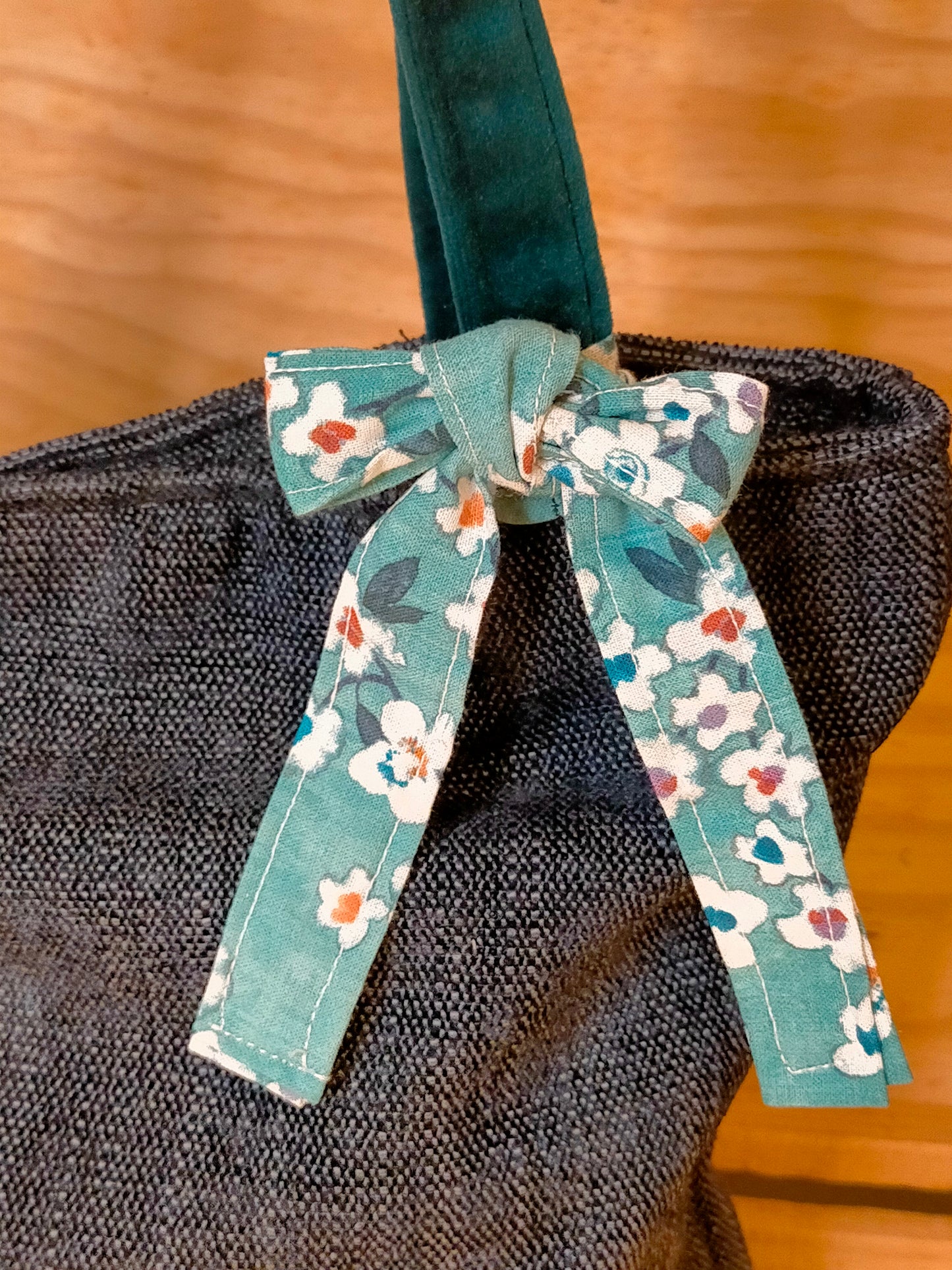 Champs de pâquerettes Sac Cabas coton effet jeans