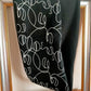 Visage  Double snood polaire et satin de coton imprimé visage abstrait