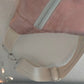 Rosita   Sac banane en simili cuir vieilli rose, Bandoulière amovible