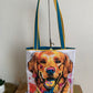 Connor le chien Sac en simili cuir jaune poussin
