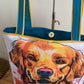 Connor le chien Sac en simili cuir jaune poussin