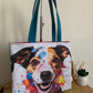 Jack le chien Sac en simili cuir bleu canard