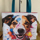 Jack le chien Sac en simili cuir bleu canard