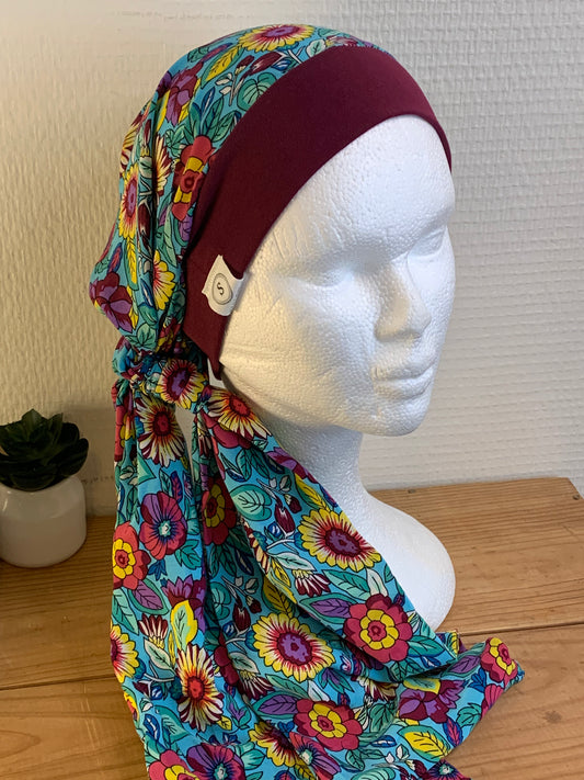 SUBLIMANT Bonnet de chimiothérapie foulard légèreté N13