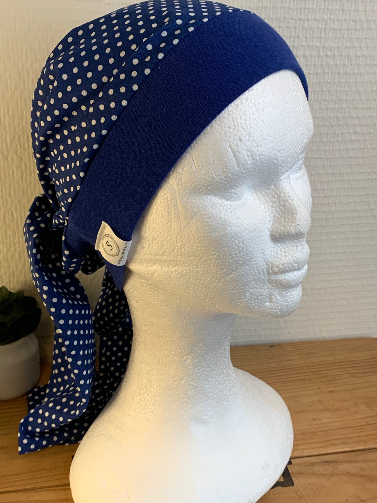 SUBLIMANT Grand bonnet de chimiothérapie foulard légèreté coton N21
