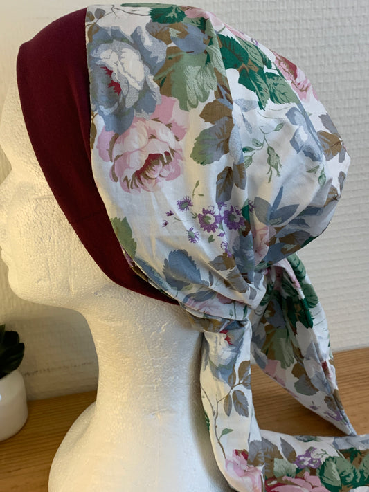 SUBLIMANT Grand bonnet de chimiothérapie foulard légèreté coton N22