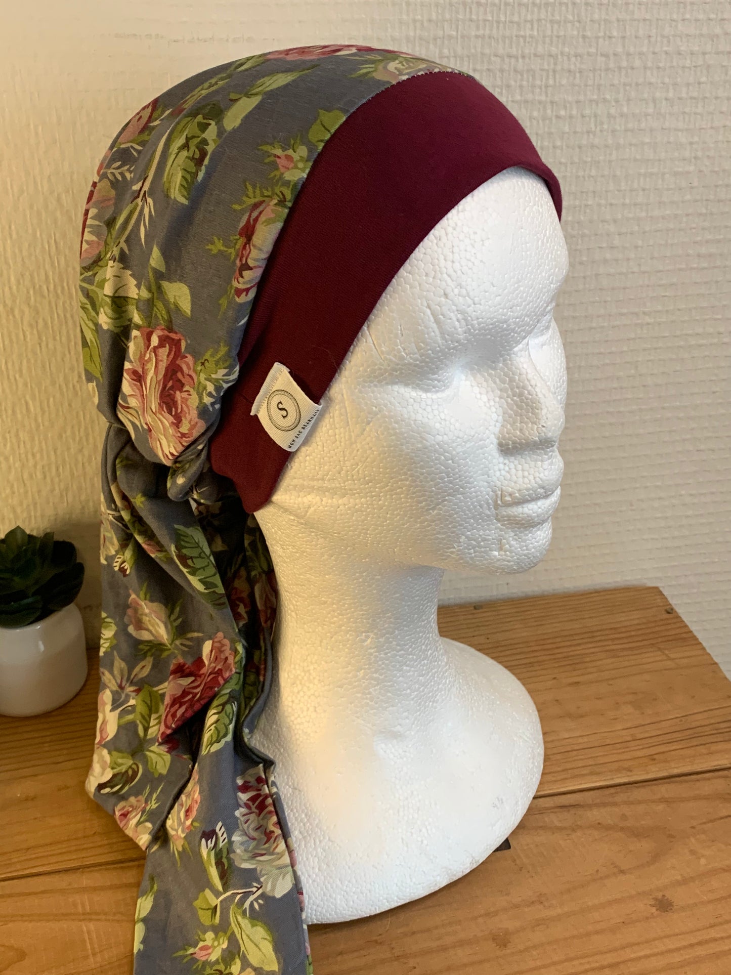 SUBLIMANT Grand bonnet de chimiothérapie foulard légèreté coton N24
