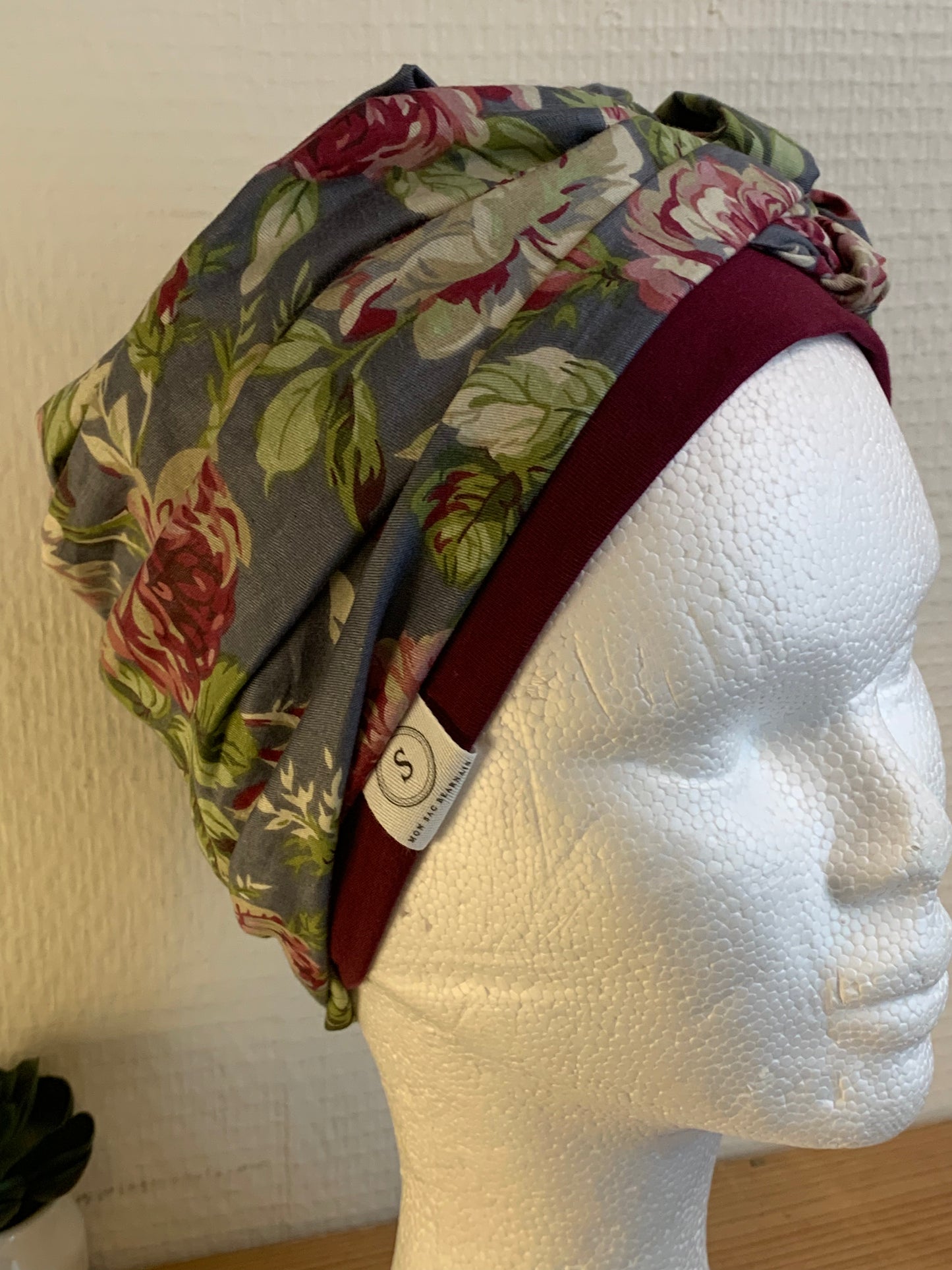 SUBLIMANT Grand bonnet de chimiothérapie foulard légèreté coton N24
