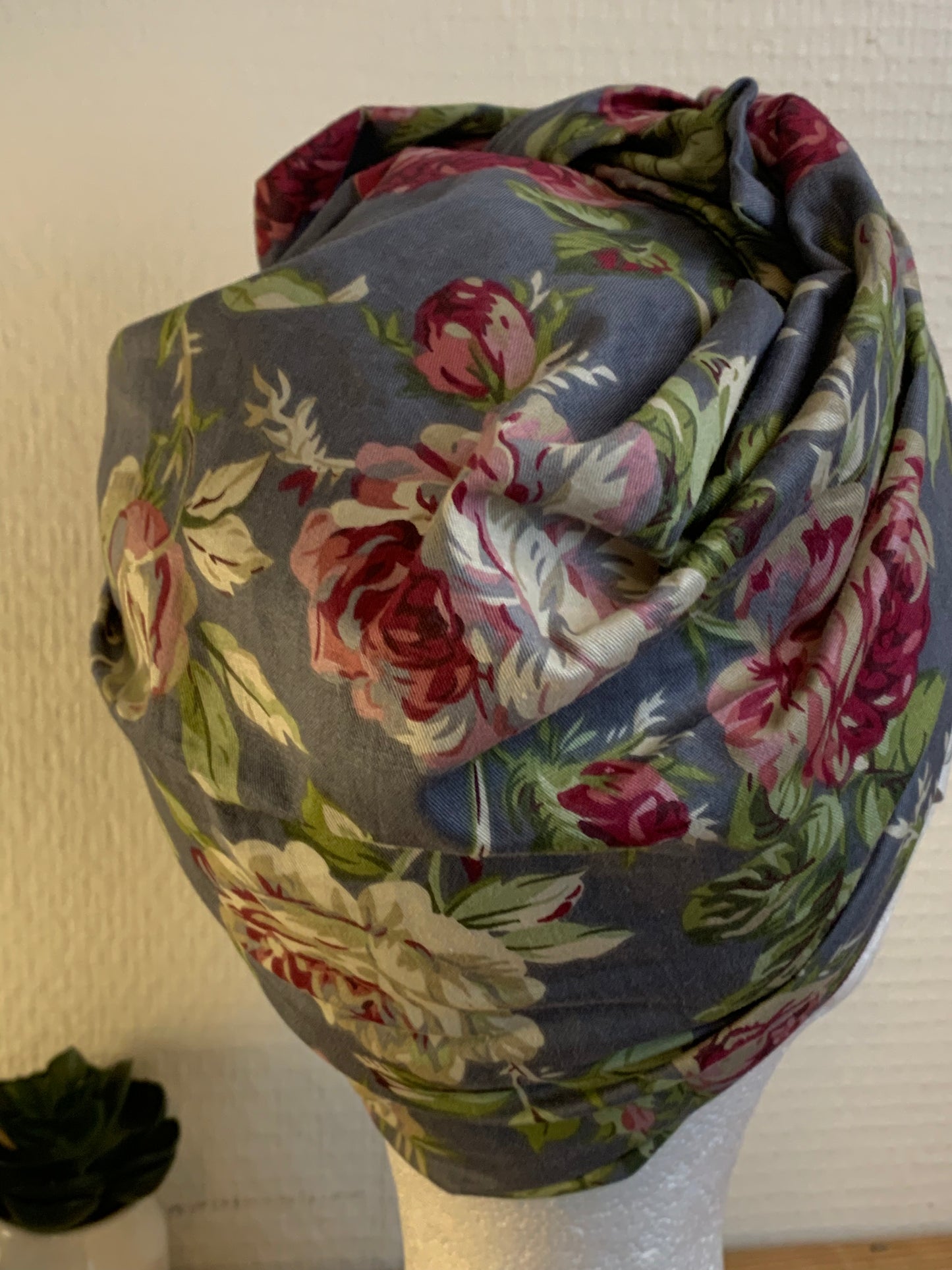 SUBLIMANT Grand bonnet de chimiothérapie foulard légèreté coton N24