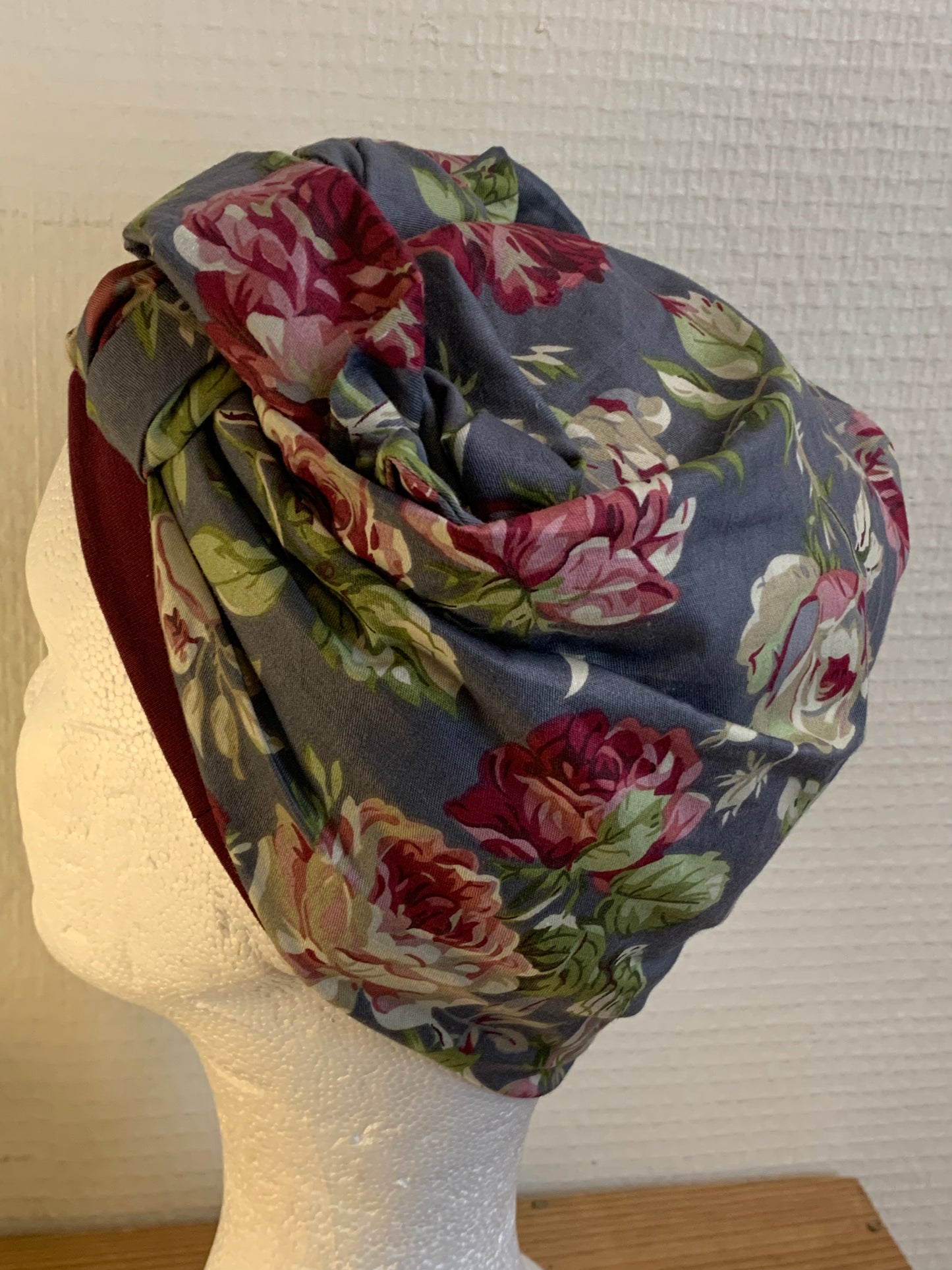 SUBLIMANT Grand bonnet de chimiothérapie foulard légèreté coton N24