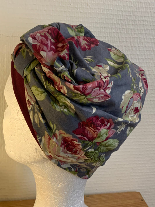 SUBLIMANT Grand bonnet de chimiothérapie foulard légèreté coton N24