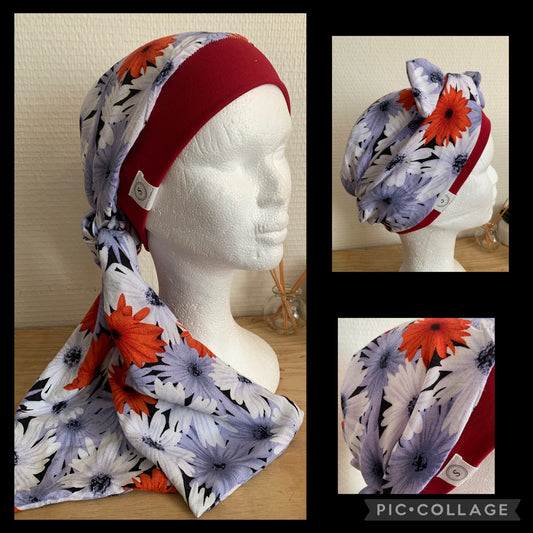 SUBLIMANT Bonnet de chimiothérapie foulard légèreté N15