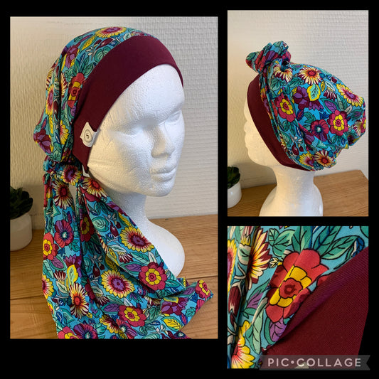 SUBLIMANT Bonnet de chimiothérapie foulard légèreté N13
