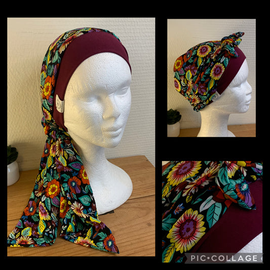 SUBLIMANT Bonnet de chimiothérapie foulard légèreté N6